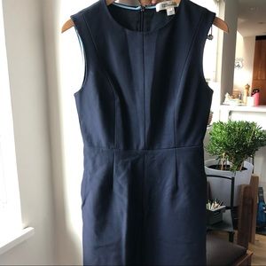 DVF Navy Blue A-Line Dress